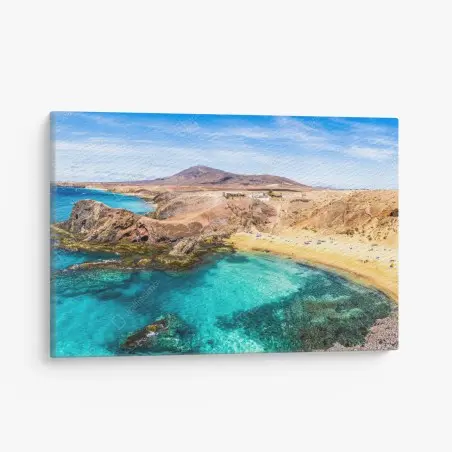 Leinwandbild türkisbucht bei Papagayo – Pixers®