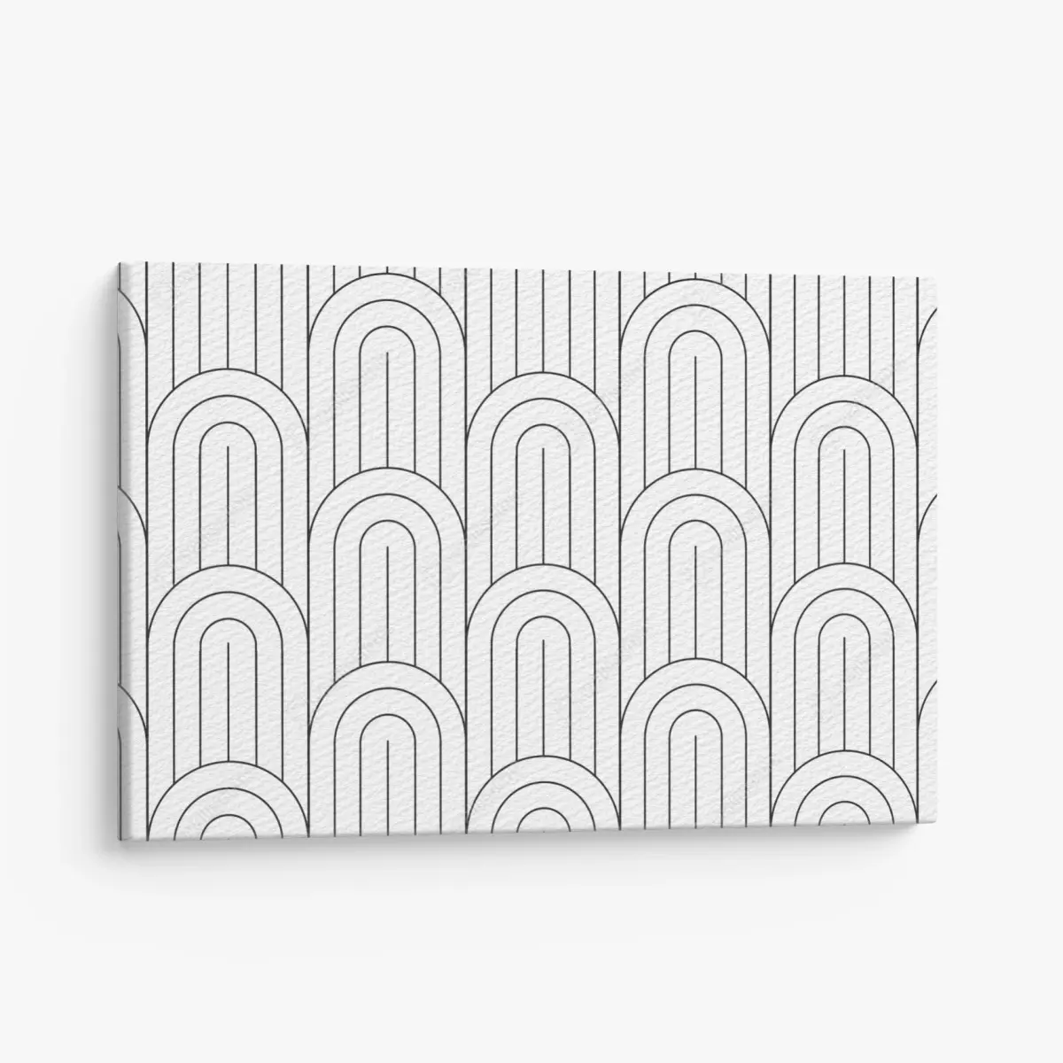Leinwandbild monochromes bogenmuster – Pixers®