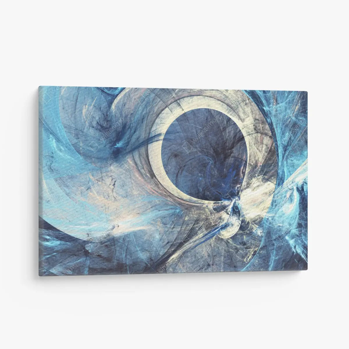 Leinwandbild blauer fraktalwirbel – Pixers®
