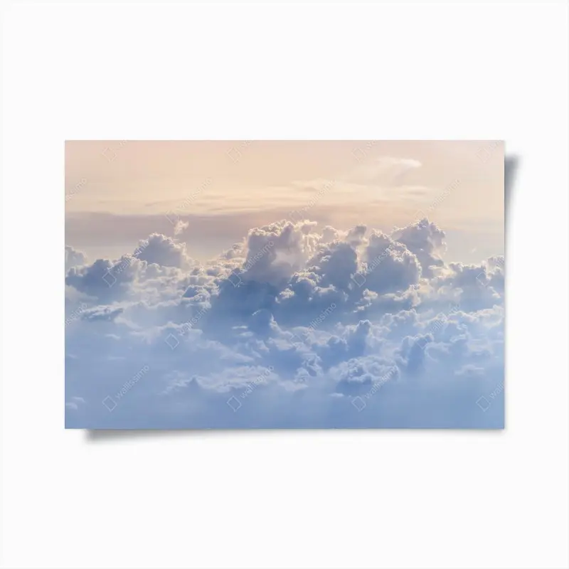 Poster sanfte wolken über dem blauen himmel