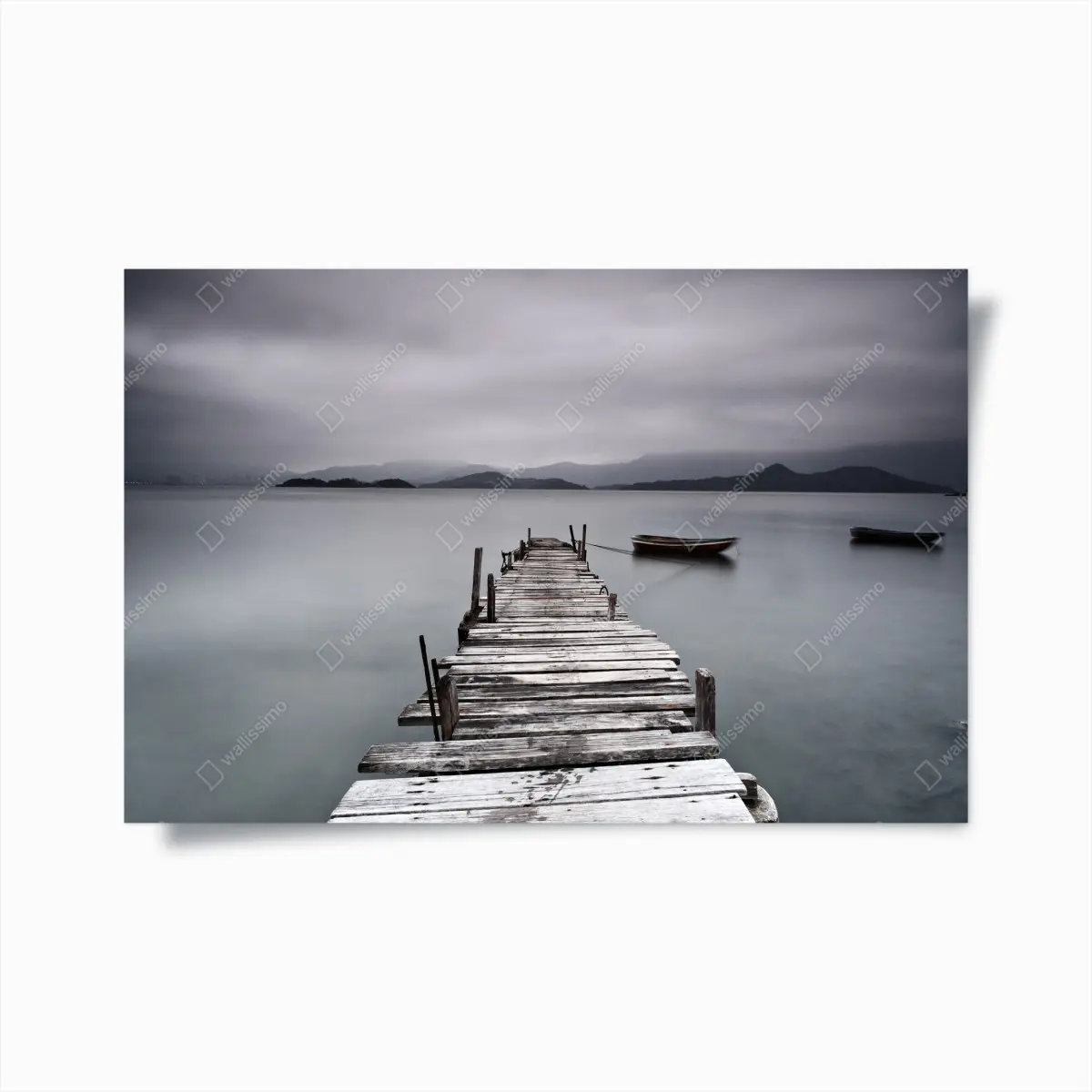 Poster ruhige seebrücke über stillem meer – Pixers®