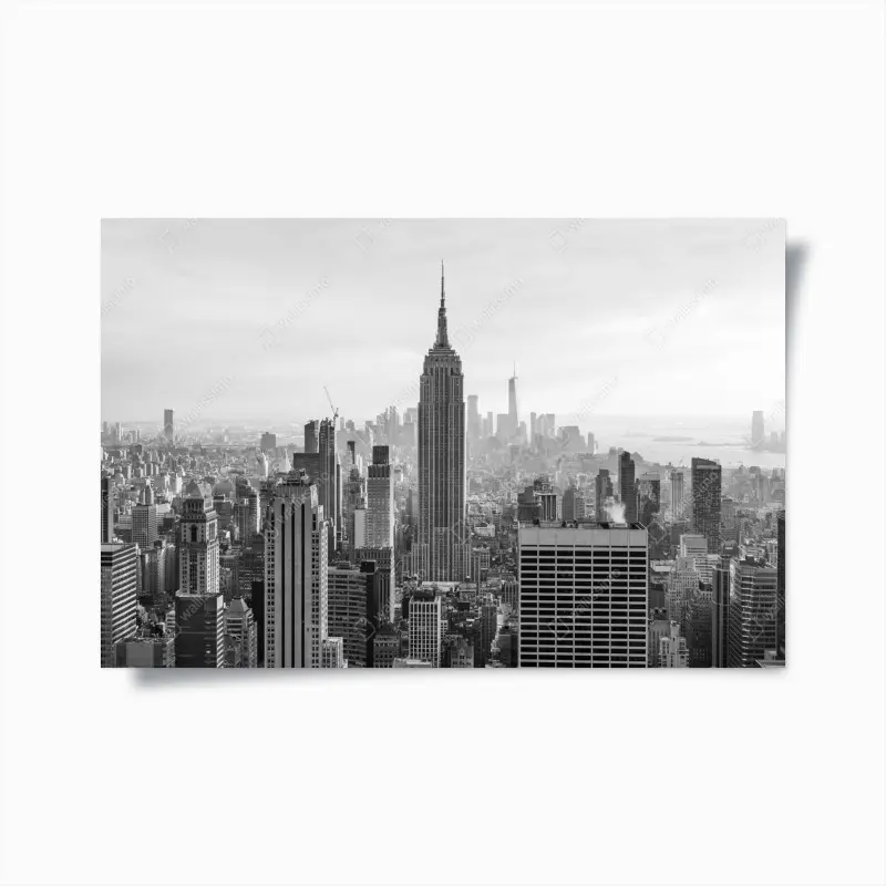 Poster New York skyline in schwarzweiß