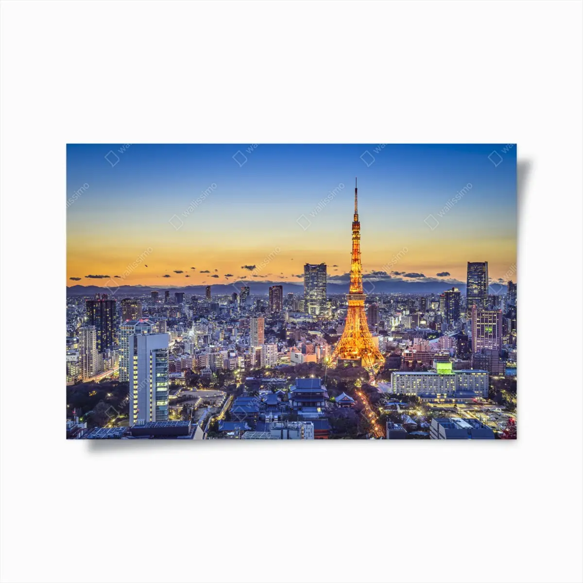 Poster Tokyo Tower bei dämmerung – Pixers®