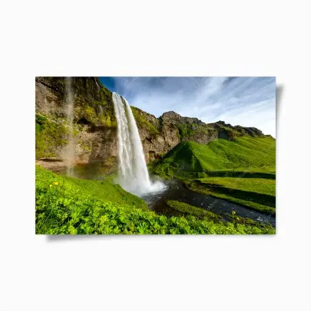 Poster Seljalandsfoss wasserfall in Island – Pixers®