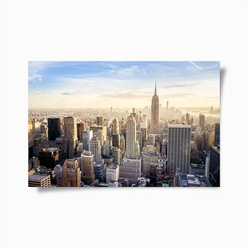 Poster New York skyline im morgenlicht