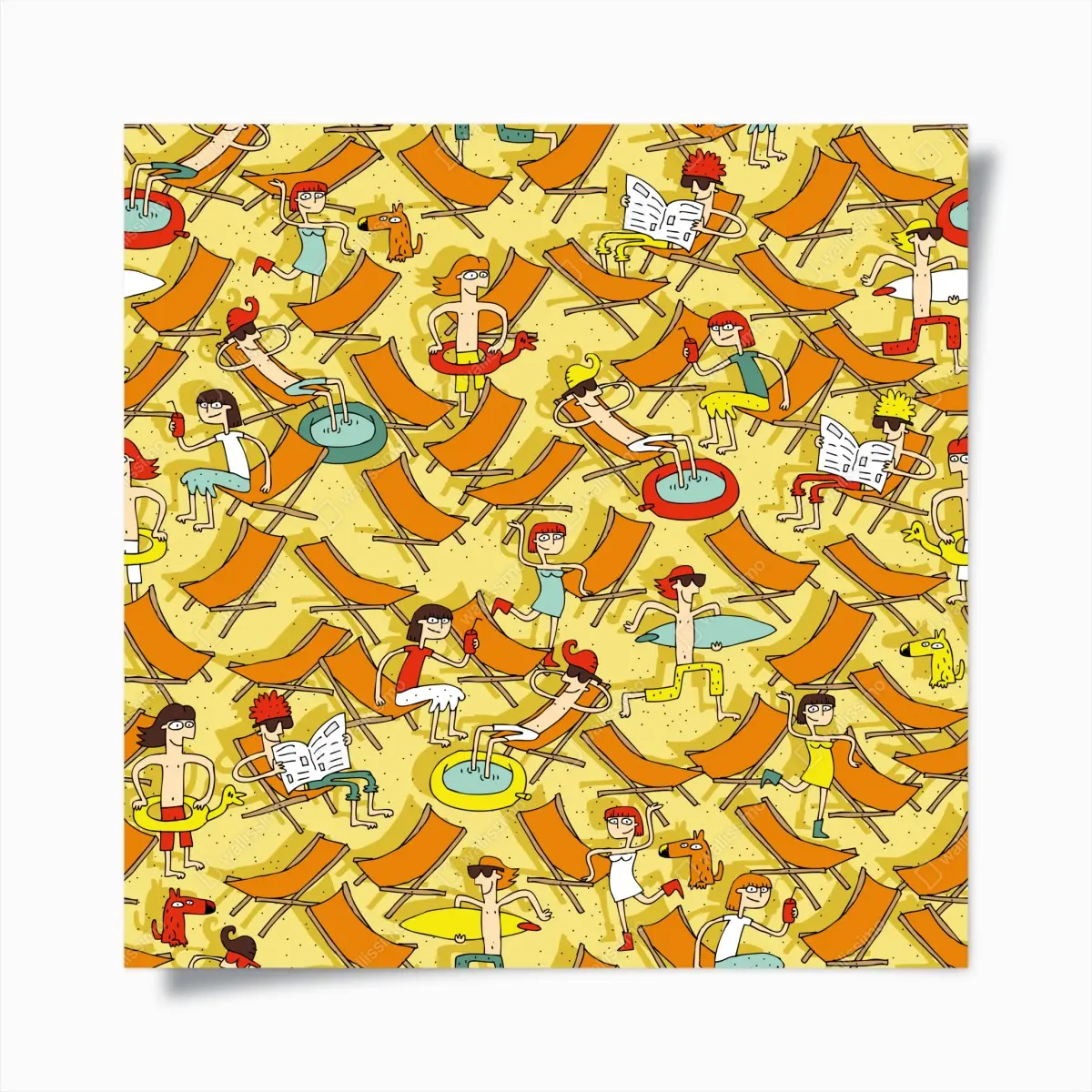 Poster sonniger tag am strand – Pixers®