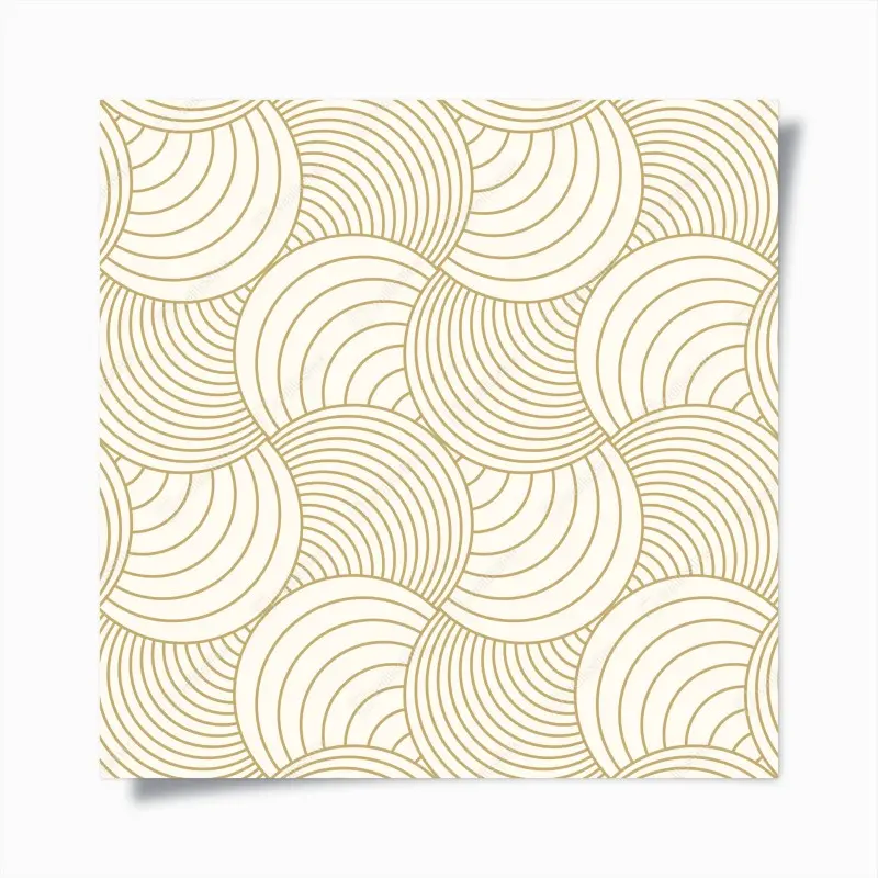Poster goldenes art deco kreismuster