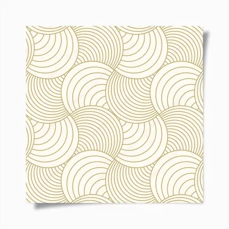 Poster goldenes art deco kreismuster – Pixers®