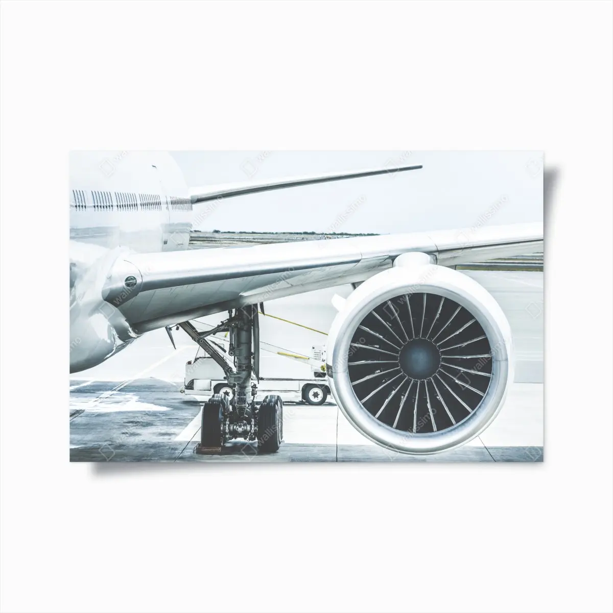 Poster nahaufnahme triebwerk am terminal – Pixers®