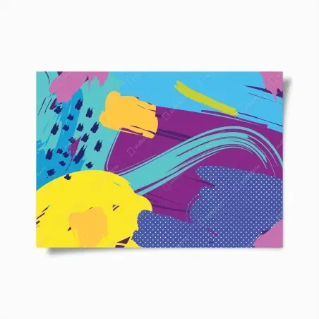 Poster lebendige abstrakte pop-art komposition – Pixers®