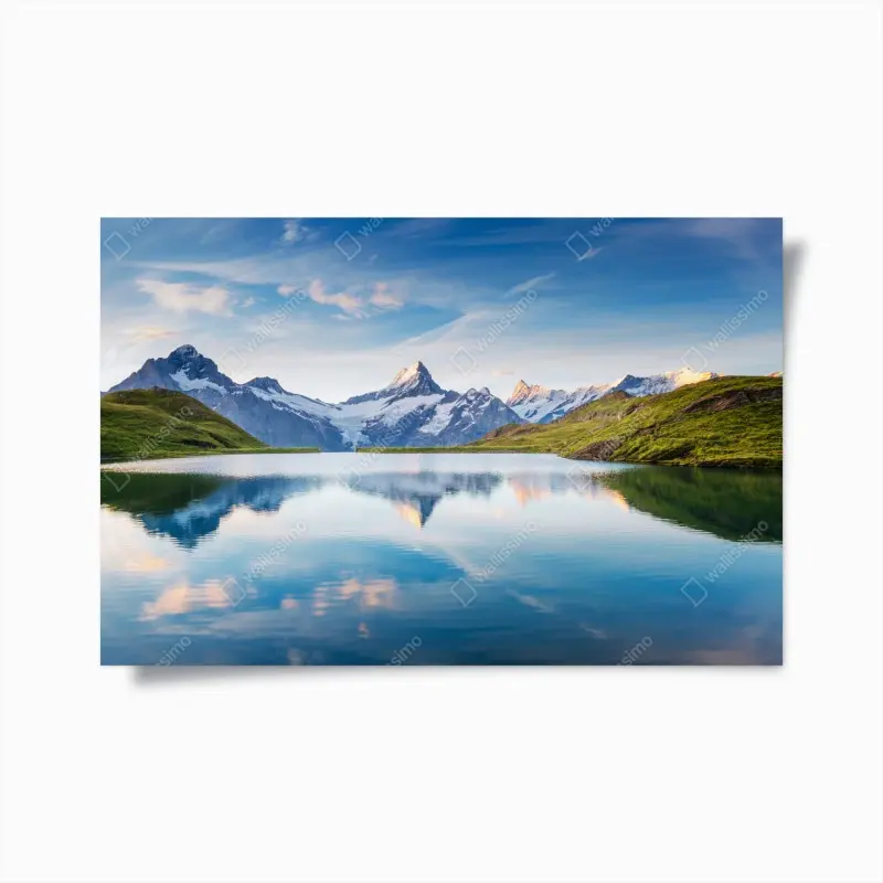 Poster majestätische Alpen-reflexion am Bachalpsee