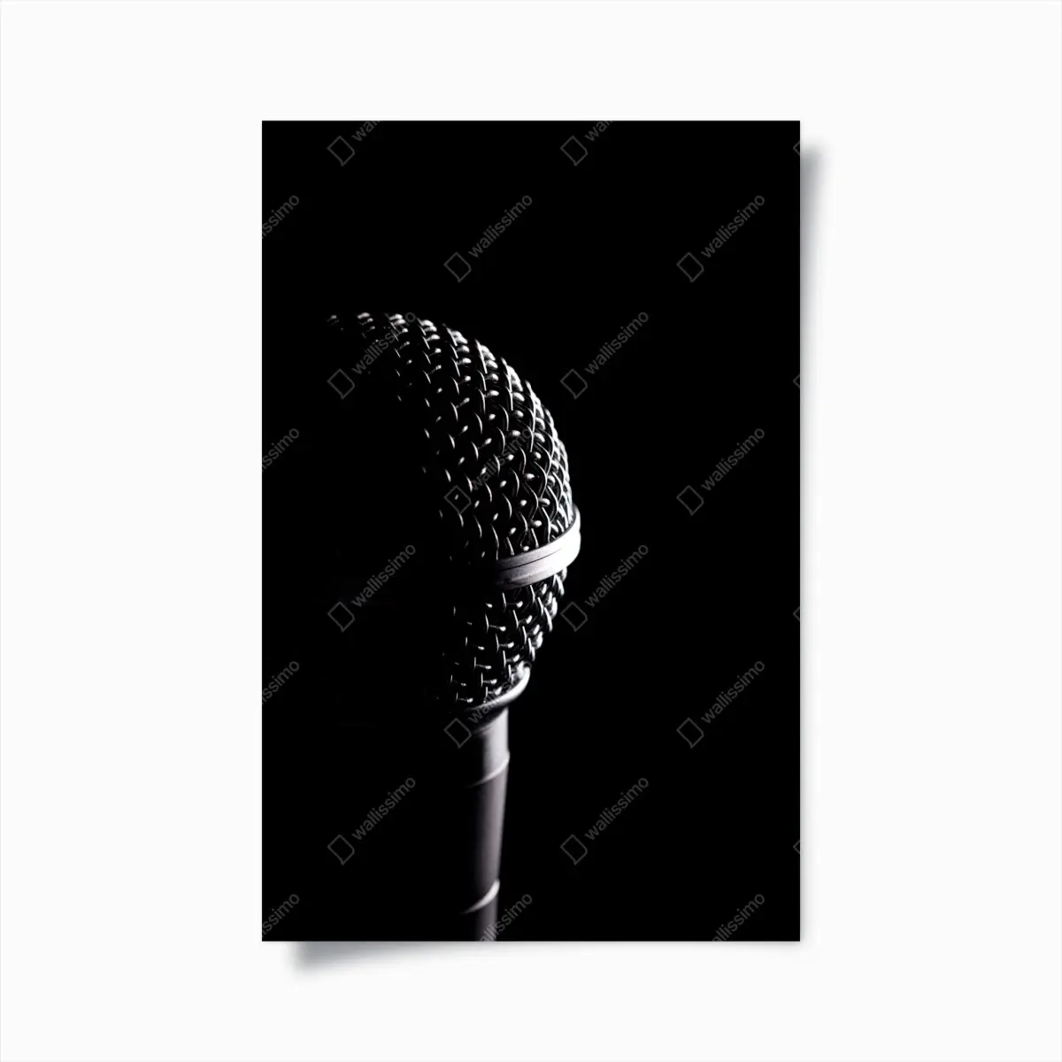 Poster dramatische mikrofon-nahaufnahme – Pixers®