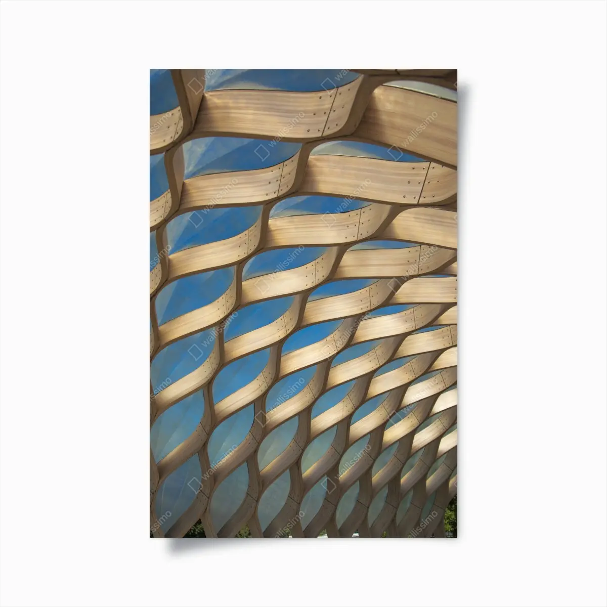 Poster holzlamellen überdachung in Chicago – Pixers®