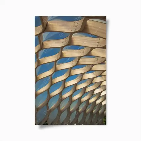 Poster holzlamellen überdachung in Chicago – Pixers®