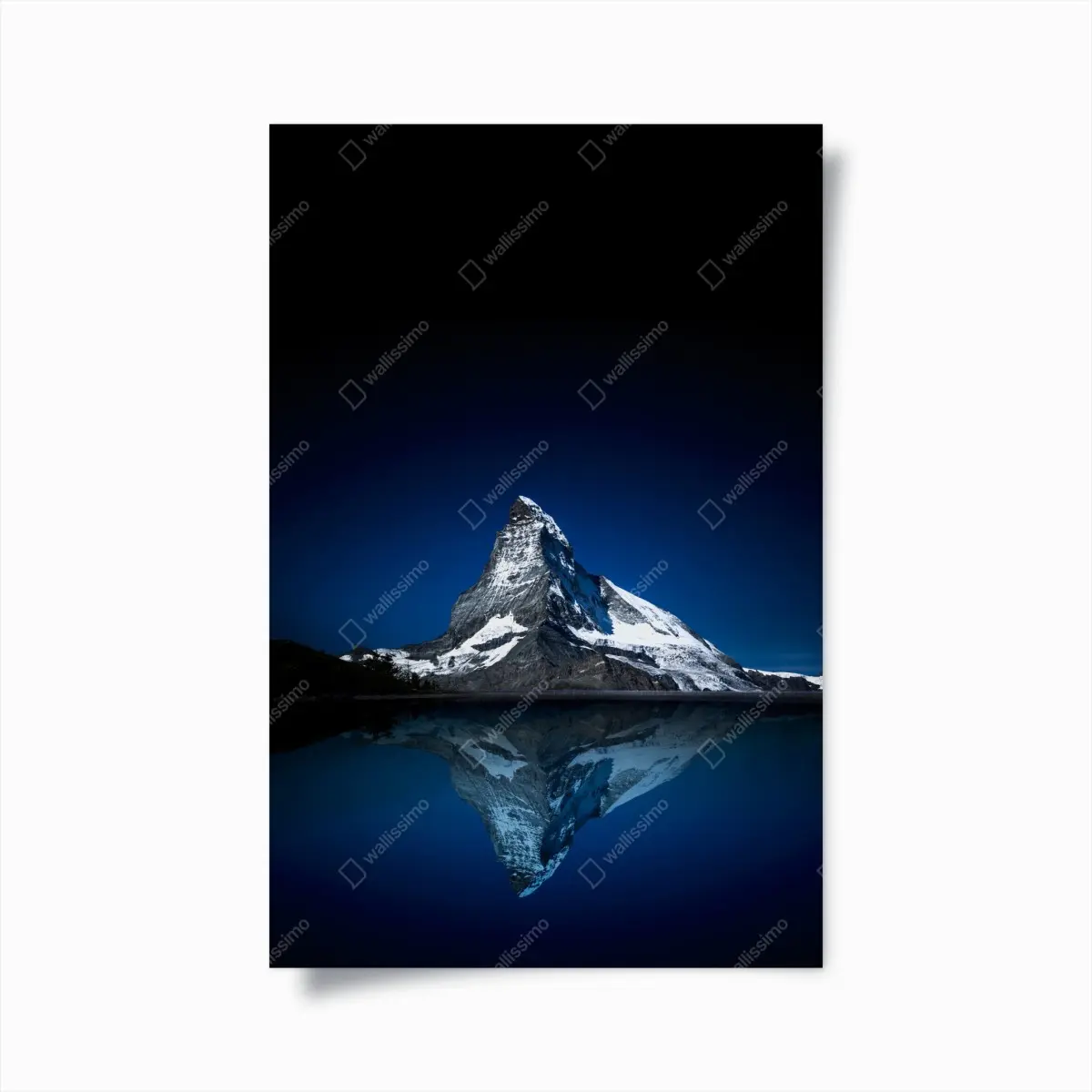 Poster Matterhorn nächtliche spiegelung – Pixers®