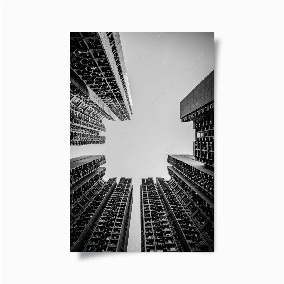 Poster städtische perspektive hochhäuser – Pixers®