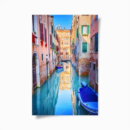 Poster Venedig kanal und spiegelungen – Pixers®