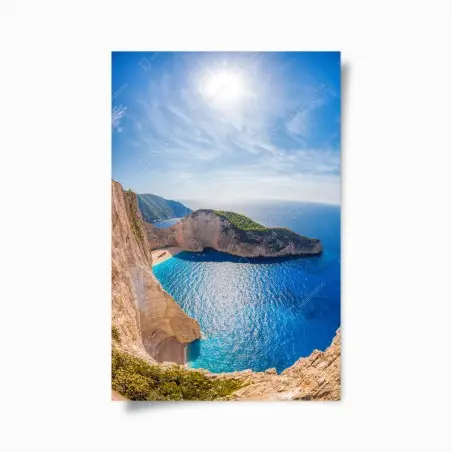 Poster sonnenklippen am Navagio strand, Zakynthos – Pixers®
