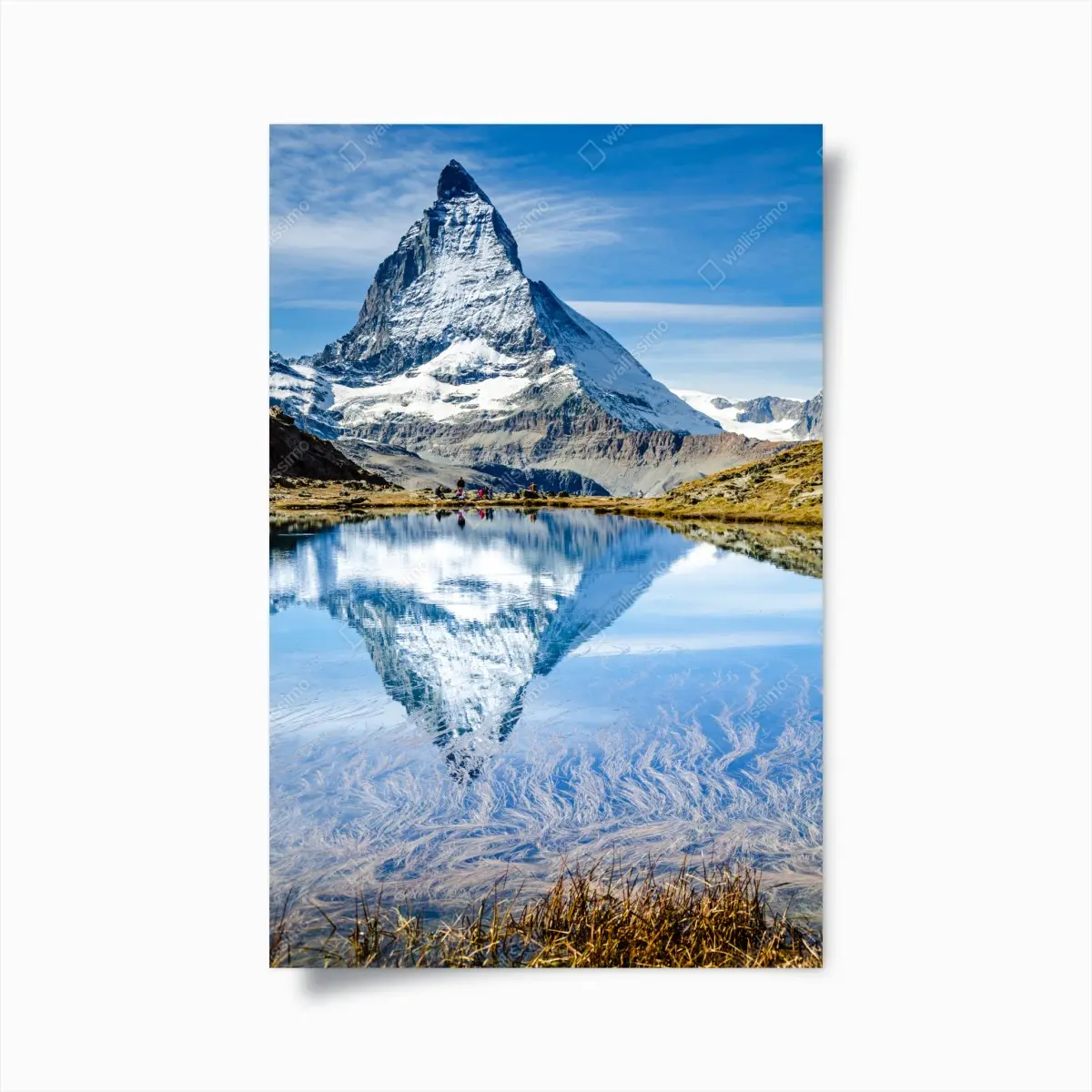 Poster majestätisches Matterhorn im spiegel eines alpensees – Pixers®