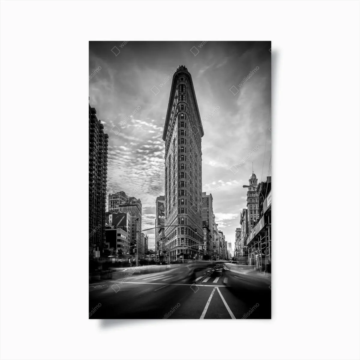 Poster Flatiron, New York — monochrome architektur – Pixers®