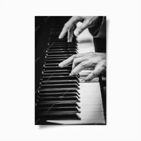 Poster hände am klavier in bewegung – Pixers®