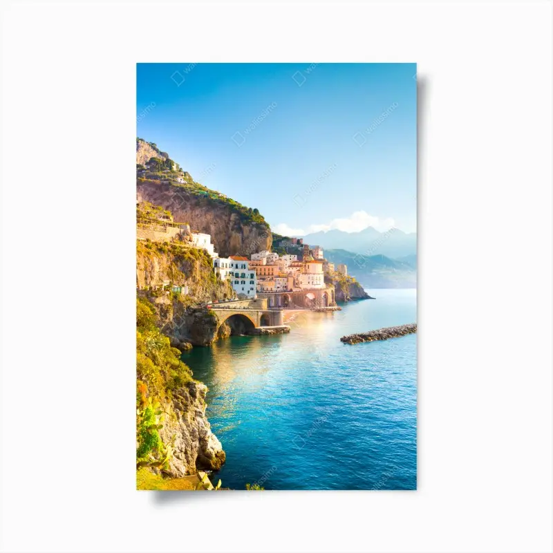 Poster sonnige Amalfiküste