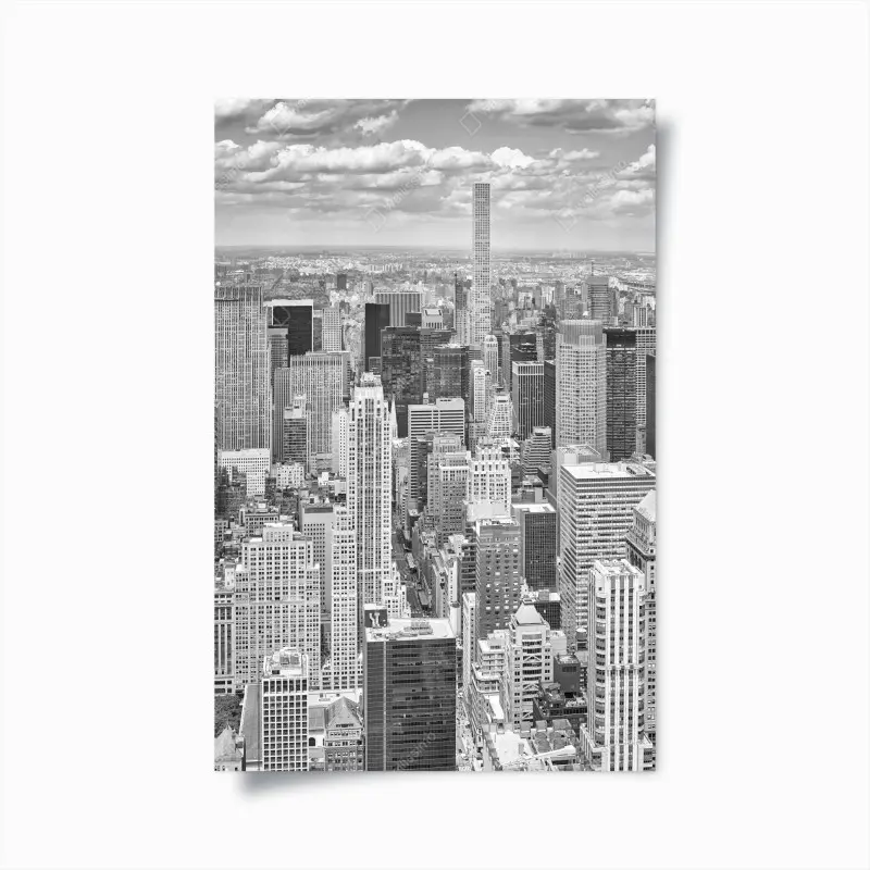 Poster panorama von New York in schwarzweiß