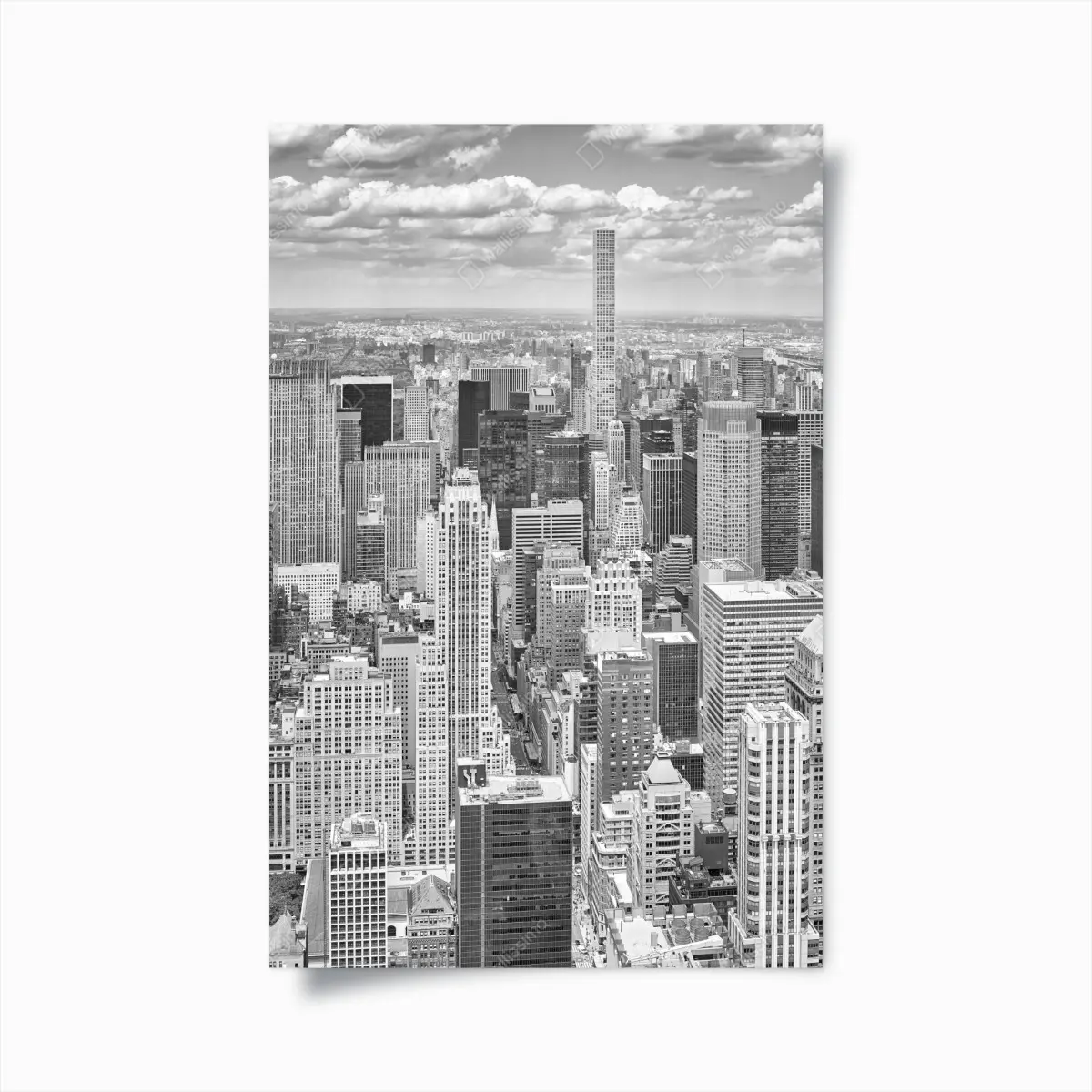 Poster panorama von New York in schwarzweiß – Pixers®