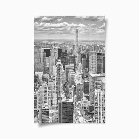 Poster panorama von New York in schwarzweiß – Pixers®