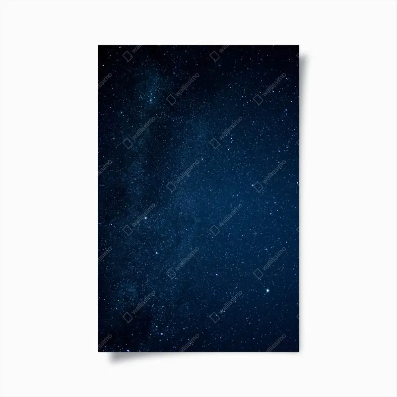Poster tiefblauer sternenhimmel