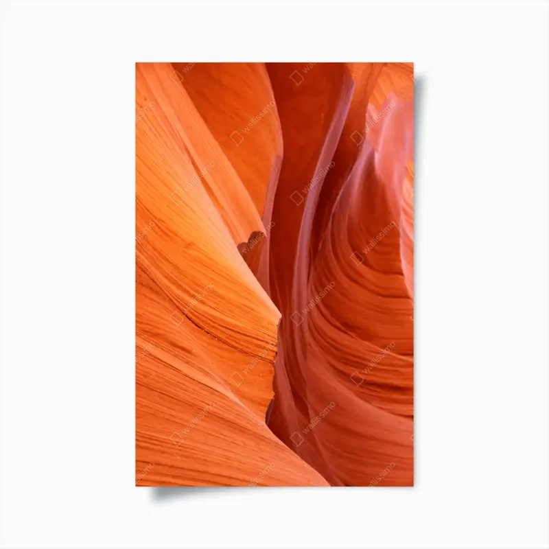 Poster warmer sandstein schlucht abstrakt