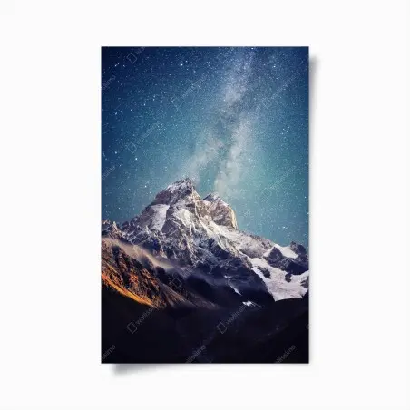 Poster sternennacht über Ushba – Pixers®
