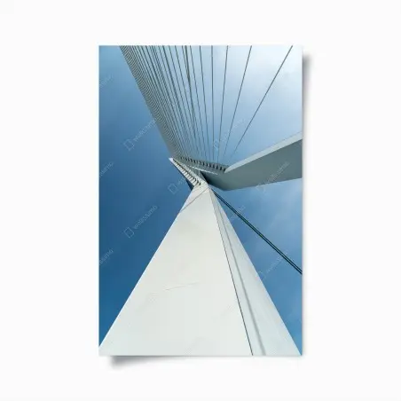 Poster aufsteigende linien: moderner brückenpylon – Pixers®
