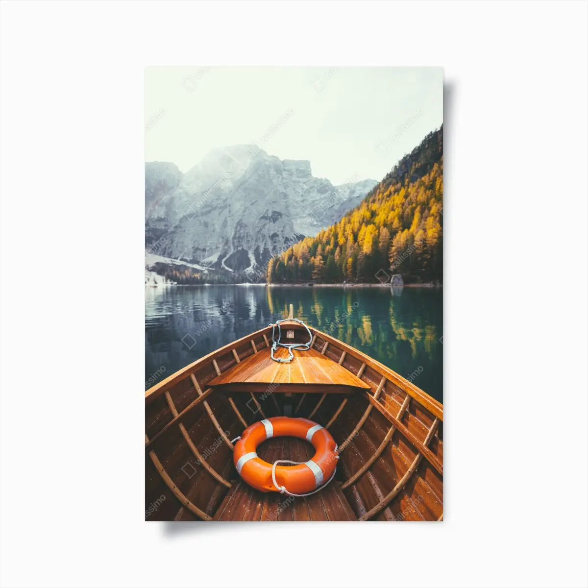 Poster sonnenaufgang am Lago di Braies – Pixers®