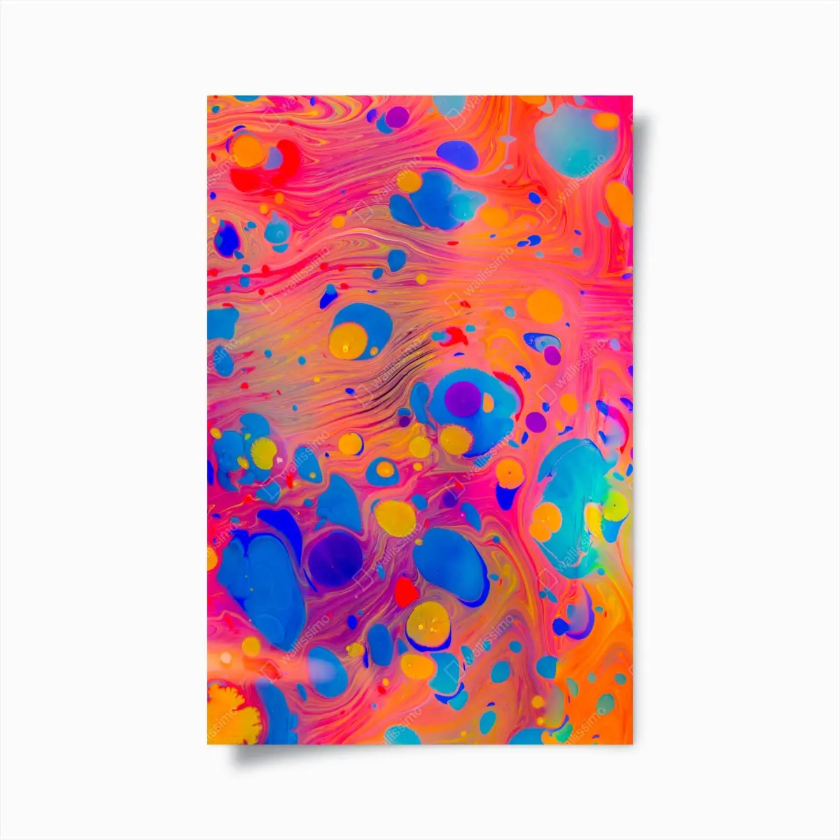 Poster osmanisches ebru marmormuster – Pixers®