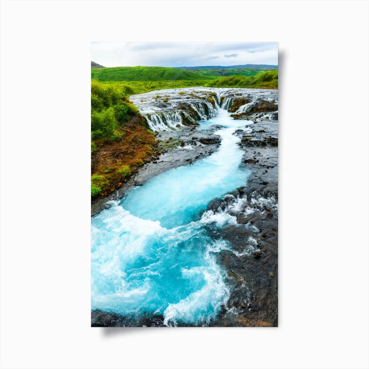 Poster wasserfall Bruarfoss, Island – Pixers®