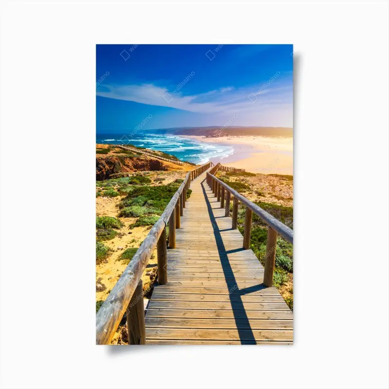 Poster steg zur Praia da Bordeira