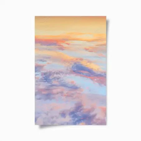 Poster sanfter pastellhimmel bei sonnenaufgang – Pixers®