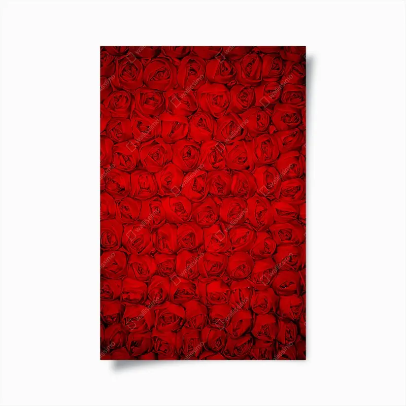 Poster endlose rote rosen