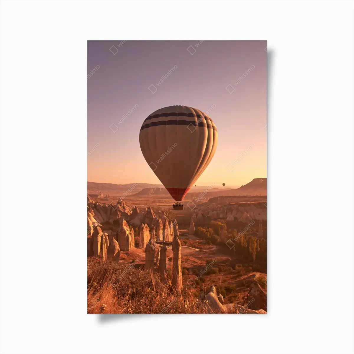 Poster heißluftballon über Kappadokien bei sonnenaufgang – Pixers®