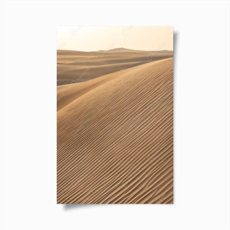 Poster goldene sanddünen minimalistisches landschaftsbild