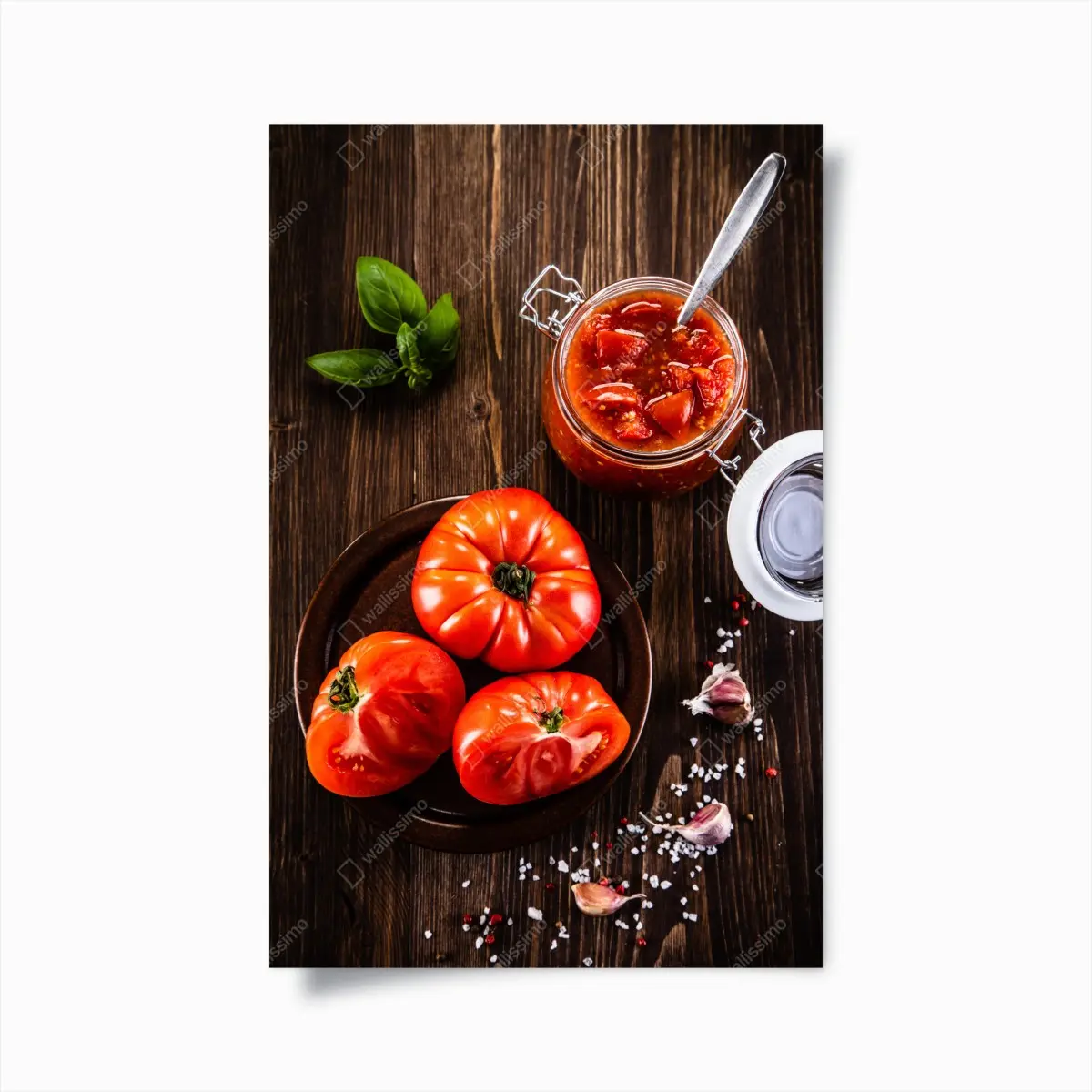 Poster frische tomaten und hausgemachte tomatensauce – Pixers®