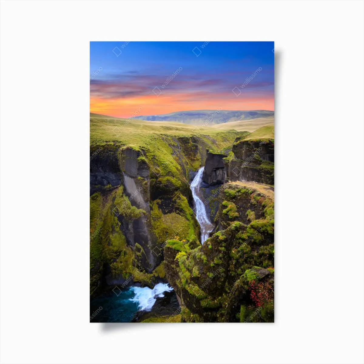 Poster Fjadrargljufur schlucht bei sonnenuntergang – Pixers®