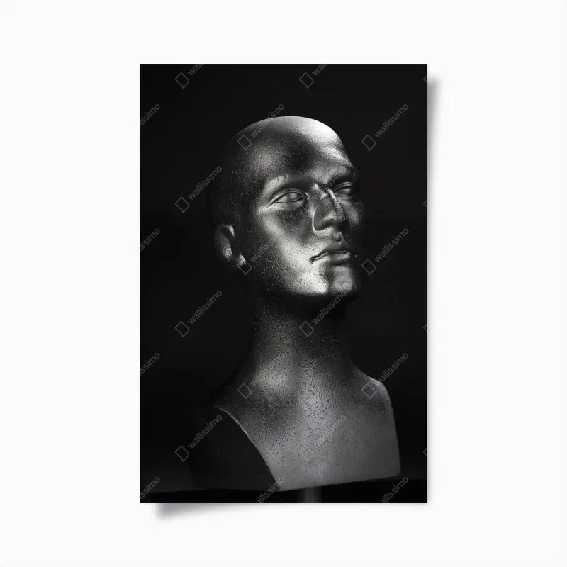 Poster schwarze büste eines mannequins