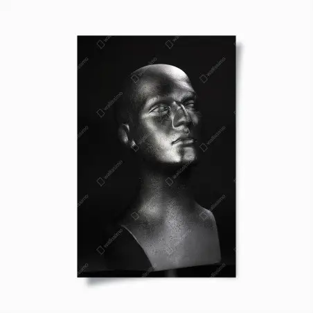 Poster schwarze büste eines mannequins – Pixers®