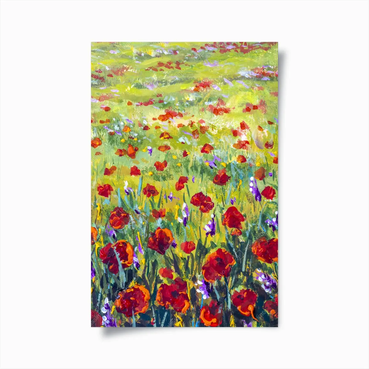 Poster impressionistische mohnwiese – Pixers®