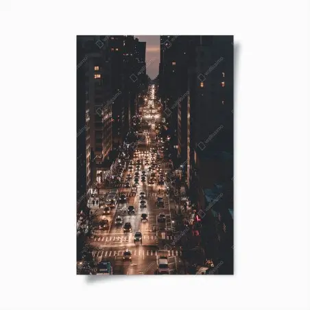 Poster Manhattan nächtliche avenue – Pixers®