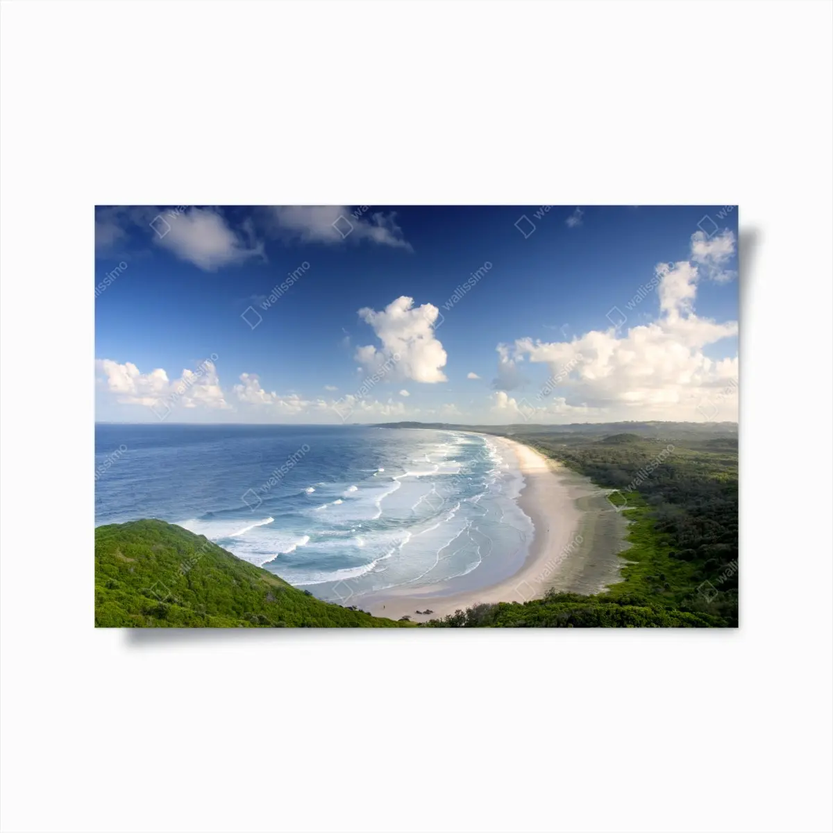 Poster panorama der küste von Byron Bay – Pixers®
