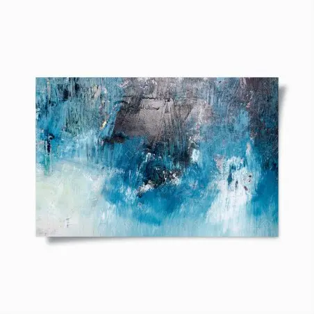 Poster tiefblaue abstrakte struktur – Pixers®