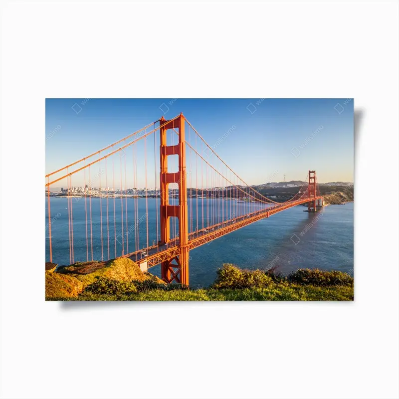 Poster panoramablick auf die Golden Gate Bridge